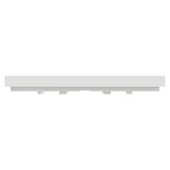 Plaque de finition 1 poste Schneider Electric Unica Déco Essentielle NU600218 coloris blanc l.88,6 x P.10,25 x H.85 mm