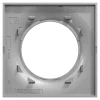 Plaque de finition 1 poste Schneider Electric Odace Styl S520702E coloris aluminium l.85 x P.10 x H.85 mm