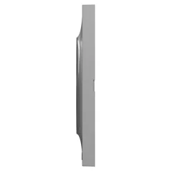 Plaque de finition 1 poste Schneider Electric Odace Styl S520702E coloris aluminium l.85 x P.10 x H.85 mm