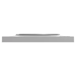 Plaque de finition 1 poste Schneider Electric Odace Styl S520702E coloris aluminium l.85 x P.10 x H.85 mm