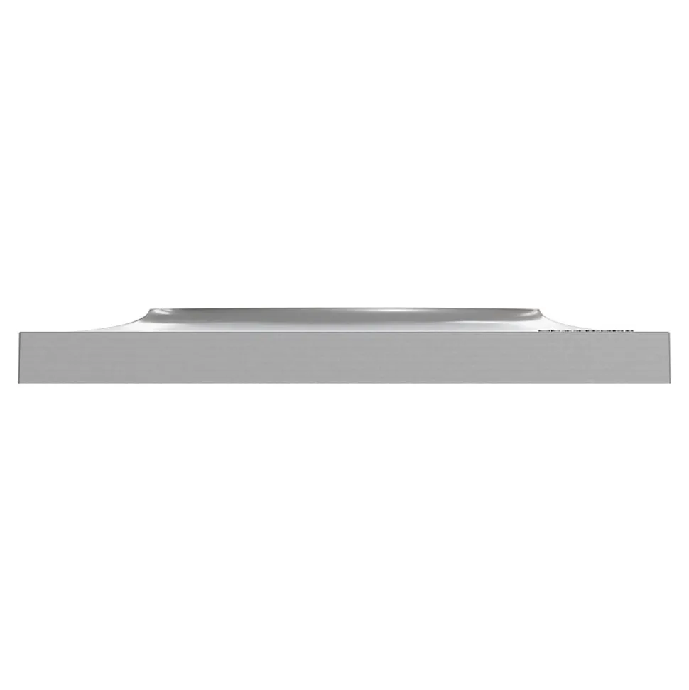 Plaque de finition 1 poste Schneider Electric Odace Styl S520702E coloris aluminium l.85 x P.10 x H.85 mm