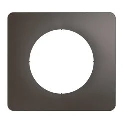 Plaque de finition 1 poste Legrand Céliane CP1021 coloris gris cendré l.90 x P.9 x H.82 mm