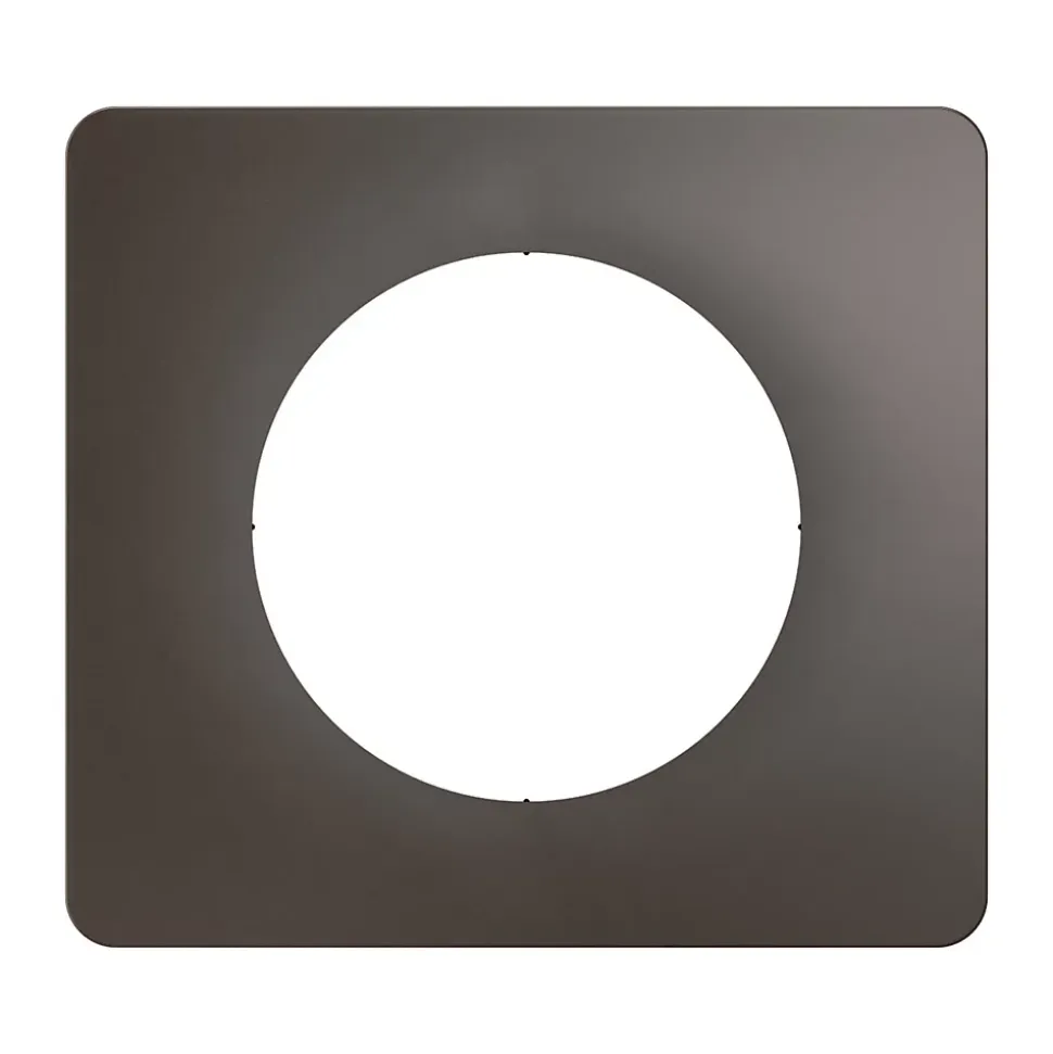 Plaque de finition 1 poste Legrand Céliane CP1021 coloris gris cendré l.90 x P.9 x H.82 mm