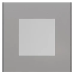 Plaque de finition 1 poste Schneider Electric Unica Déco Essentielle NU600230 coloris aluminium l.88,6 x P.10,25 x H.85 mm