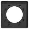 Plaque de finition 1 poste Schneider Electric Odace Touch S54C802 coloris anthracite avec liseré anthracite l.85 x P.10 x H.85 mm