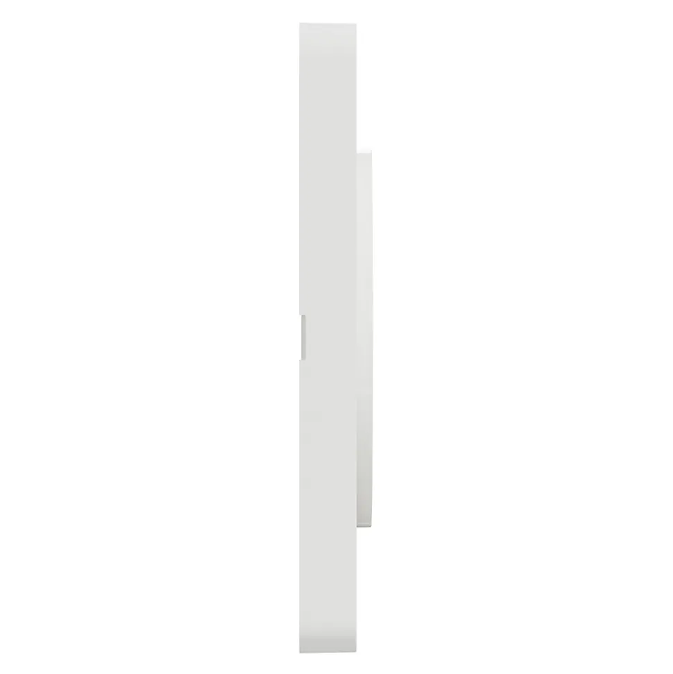 Plaque de finition 1 poste Schneider Electric Odace Touch S520802 coloris blanc l.85 x P.10 x H.85 mm