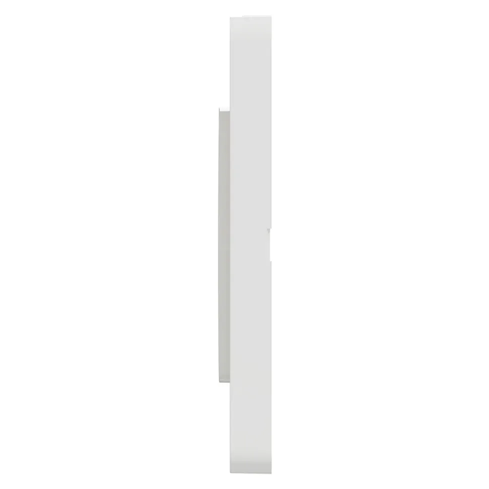 Plaque de finition 1 poste Schneider Electric Odace Touch S520802 coloris blanc l.85 x P.10 x H.85 mm