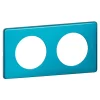 Plaque de finition 2 postes Legrand Céliane 0 988 76 coloris métal blue snake l.161 x P.8,5 x H.82 mm