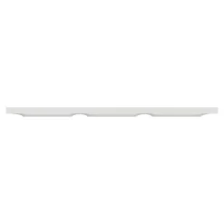 Plaque de finition 3 postes Schneider Electric Odace Styl S520706 coloris blanc l.227 x P.10 x H.85 mm