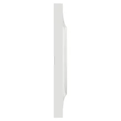 Plaque de finition 3 postes Schneider Electric Odace Styl S520706 coloris blanc l.227 x P.10 x H.85 mm