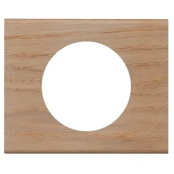 Plaque de finition 1 poste Legrand Céliane 0 690 51 coloris chêne blanchi l.100 x P.8,7 x H.83 mm