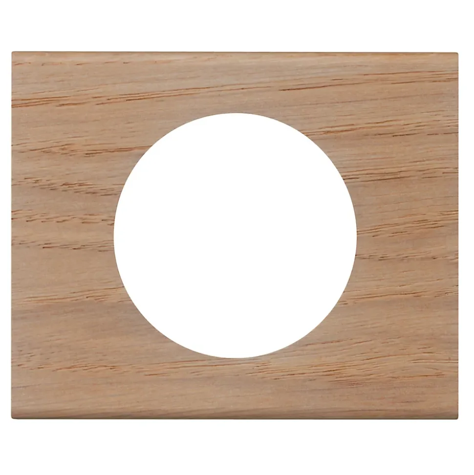 Plaque de finition 1 poste Legrand Céliane 0 690 51 coloris chêne blanchi l.100 x P.8,7 x H.83 mm