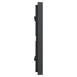 Plaque de finition 2 postes Schneider Electric Unica Déco Essentielle NU600454 coloris anthracite l.159,6 x P.10,25 x H.85 mm