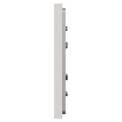Plaque de finition 1 poste Schneider Electric Unica Déco Essentielle NU600224 coloris gris clair l.88,6 x P.10,25 x H.85 mm