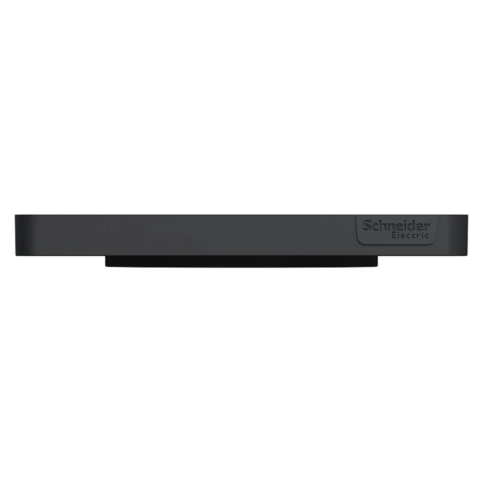 Plaque de finition 1 poste Schneider Electric Odace Touch S540802 coloris anthracite l.85 x P.10 x H.85 mm