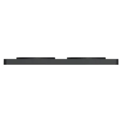 Plaque de finition 2 postes Schneider Electric Odace Touch S540804L coloris bronze avec liseré anthracite l.156 x P.10 x H.85 mm