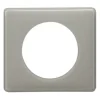 Plaque de finition 1 poste Legrand Céliane 0 988 59 coloris laqué gris perle l.90 x P.8,5 x H.82 mm