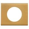 Plaque de finition 1 poste Legrand Céliane 0 691 31 coloris bronze doré l.100 x P.8,5 x H.82 mm