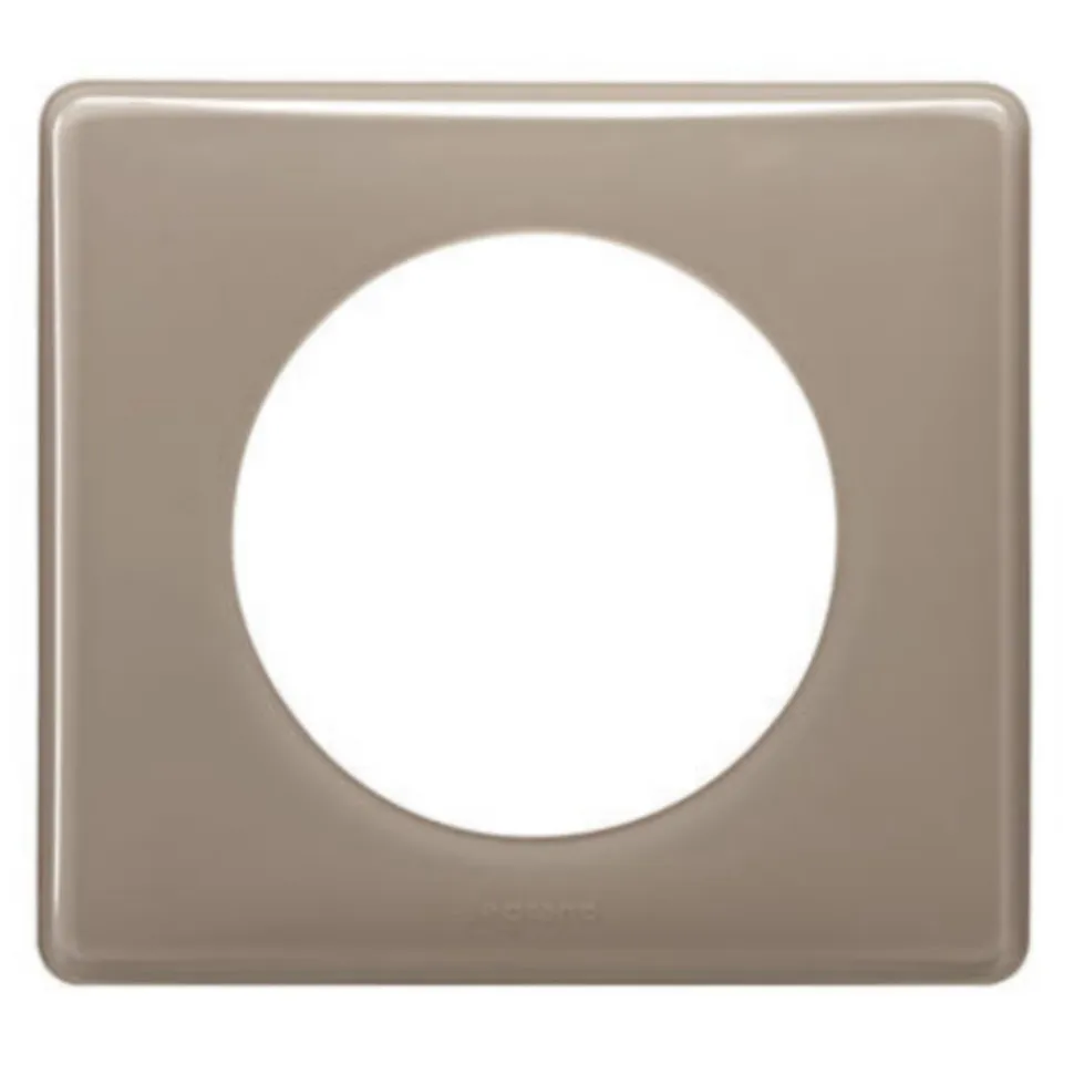 Plaque de finition 1 poste Legrand Céliane 0 988 23 coloris laqué galet l.90 x P.8,5 x H.82 mm