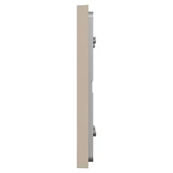 Plaque de finition 2 postes Schneider Electric Unica Déco Essentielle NU600426 coloris taupe l.159,6 x P.10,25 x H.85 mm