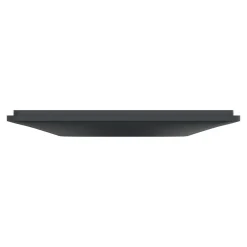 Plaque de finition 1 poste Schneider Electric Ovalis S340702G coloris anthracite avec liseré argent chromé l.87 x P.10 x H.87 mm