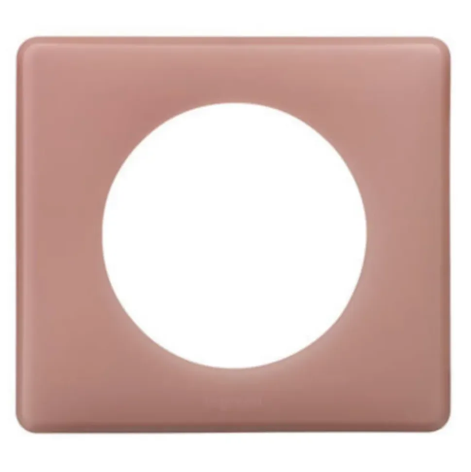 Plaque de finition 1 poste Legrand Céliane 0 988 29 coloris vieux rose l.90 x P.8,5 x H.82 mm