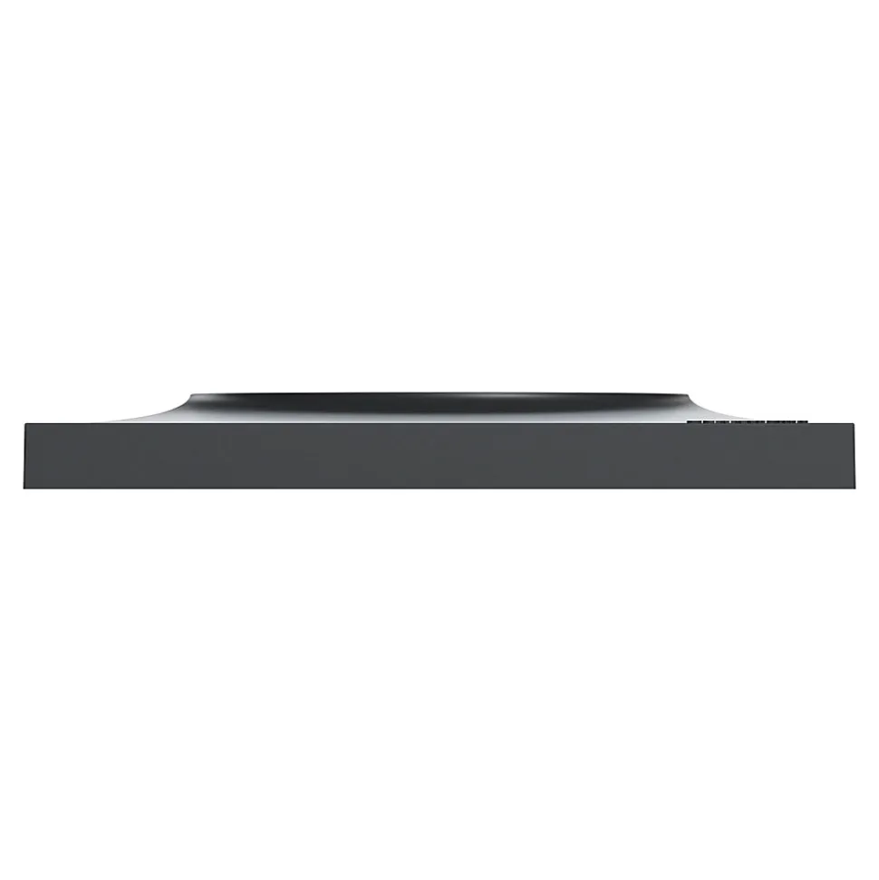 Plaque de finition 1 poste Schneider Electric Odace Styl S54C702 coloris anthracite avec liseré anthracite l.85 x P.10 x H.85 mm