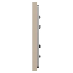 Plaque de finition 1 poste Schneider Electric Unica Déco Essentielle NU600226 coloris taupe l.88,6 x P.10,25 x H.85 mm