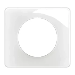 Plaque de finition 1 poste Legrand Céliane CP0021 coloris blanc émaillé l.90 x P.9 x H.82 mm