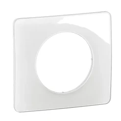 Plaque de finition 1 poste Legrand Céliane CP0021 coloris blanc émaillé l.90 x P.9 x H.82 mm