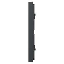 Plaque de finition 3 postes Schneider Electric Unica Déco Essentielle NU600654 coloris anthracite l.230,6 x P.10,25 x H.85 mm