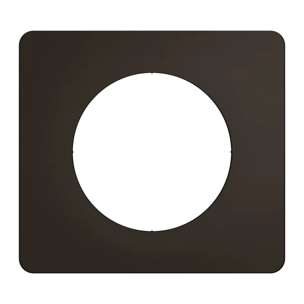 Plaque de finition 1 poste Legrand Céliane CP0121 coloris noir mat l.90 x P.9 x H.82 mm