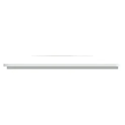 Plaque de finition 1 poste Schneider Electric Ovalis S320702D coloris blanc avec liseré laiton l.87 x P.10 x H.87 mm