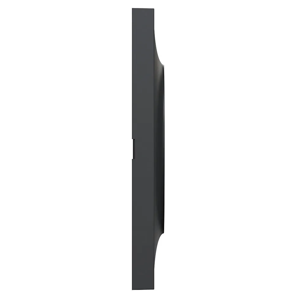Plaque de finition 3 postes Schneider Electric Odace Styl S540706 coloris anthracite l.227 x P.10 x H.85 mm