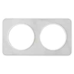 Plaque de finition double Jacobsen Espen marbré blanc à assembler