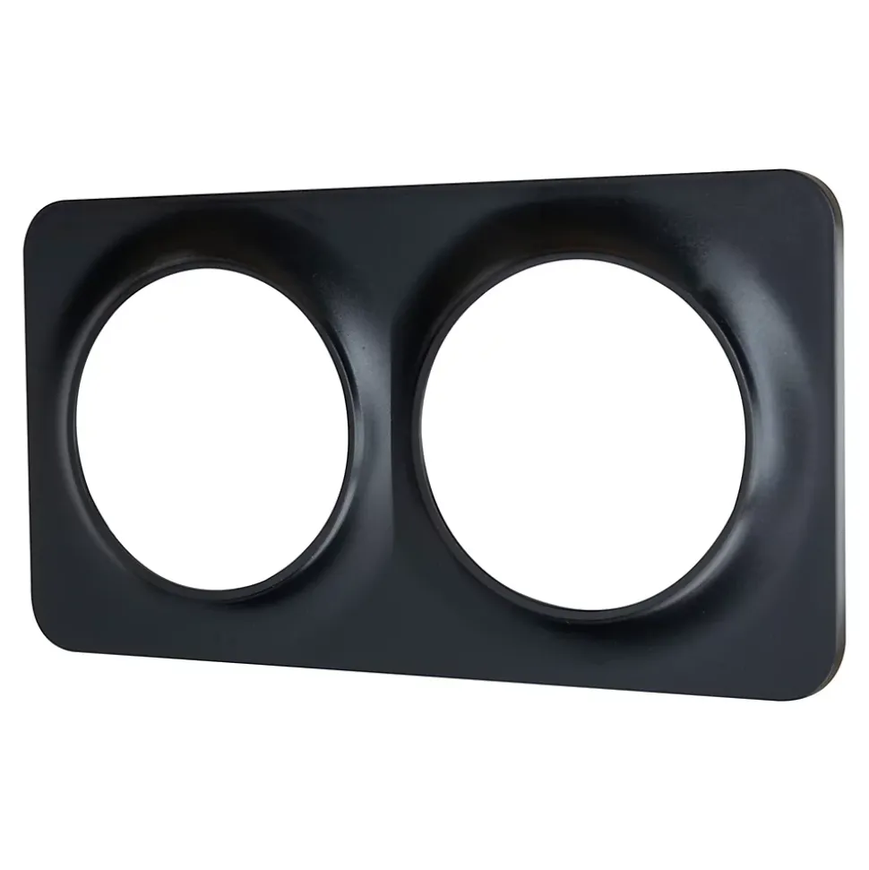 Plaque de finition double Jacobsen Espen noir à assembler