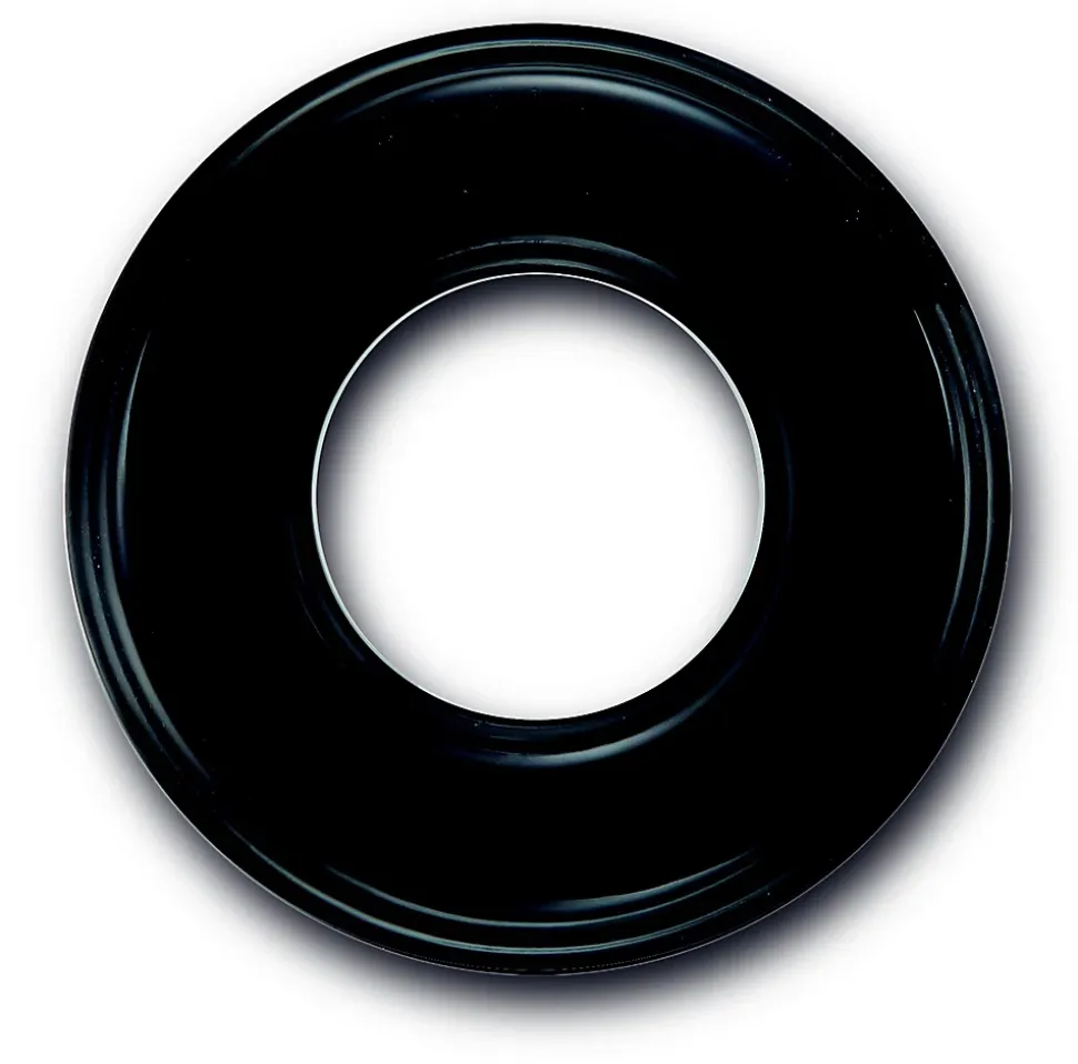 Plaque de finition Fontini Garby simple Porcelaine noire