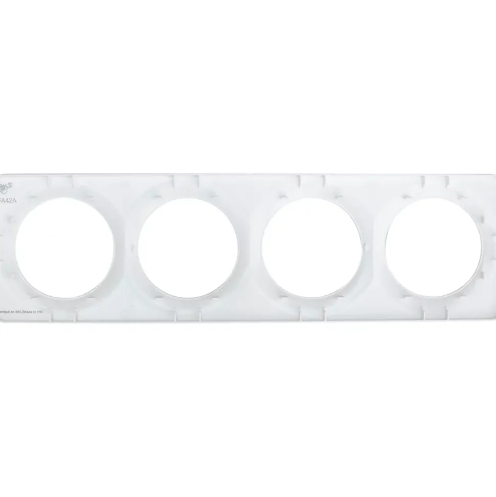 Plaque de finition quadruple Jacobsen Espen blanc à assembler