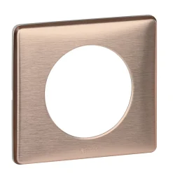 Plaque de finition simple Legrand Céliane Métal Copper