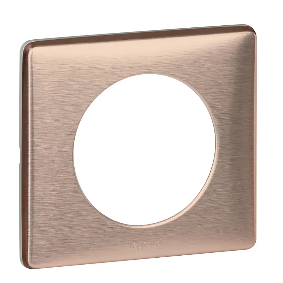 Plaque de finition simple Legrand Céliane Métal Copper