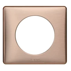 Plaque de finition simple Legrand Céliane Métal Copper