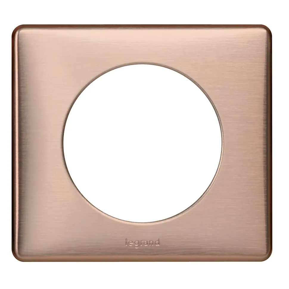 Plaque de finition simple Legrand Céliane Métal Copper