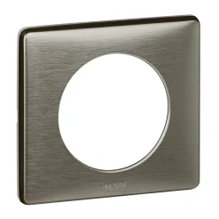 Plaque de finition simple Legrand Céliane Métal Tungstène