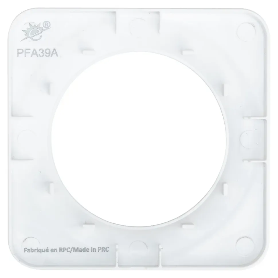 Plaque de finition simple Jacobsen Espen blanc à assembler