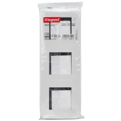 Plaque de finition 3x2 modules Legrand Mosaïc 0 994 75 coloris blanc l.224 x P.9 x H.82 mm