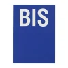 Plaque de signalisation BIS, marquage blanc sur fond bleu, panneau PVC adhésif, 65x90mm - THIRARD