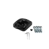 Plaque d'encrage Smith & Locke forme rectangulaire en acier L.130 x l.120 mm anneau Ø. 14 mm