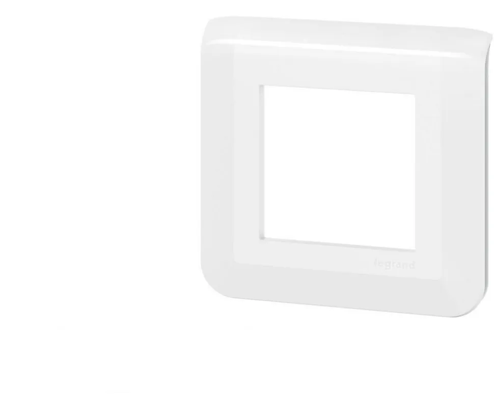 Plaque simple blanche Legrand Mosaic composable