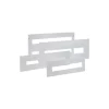 Plastron Modulaire En Métal 24 Modules - 150mm - Pour Coffret Altlantic Ide Et Atlantic Plus