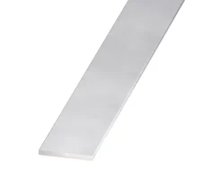 Plat aluminium anodisé incolore 20 x 2 mm, 2 m